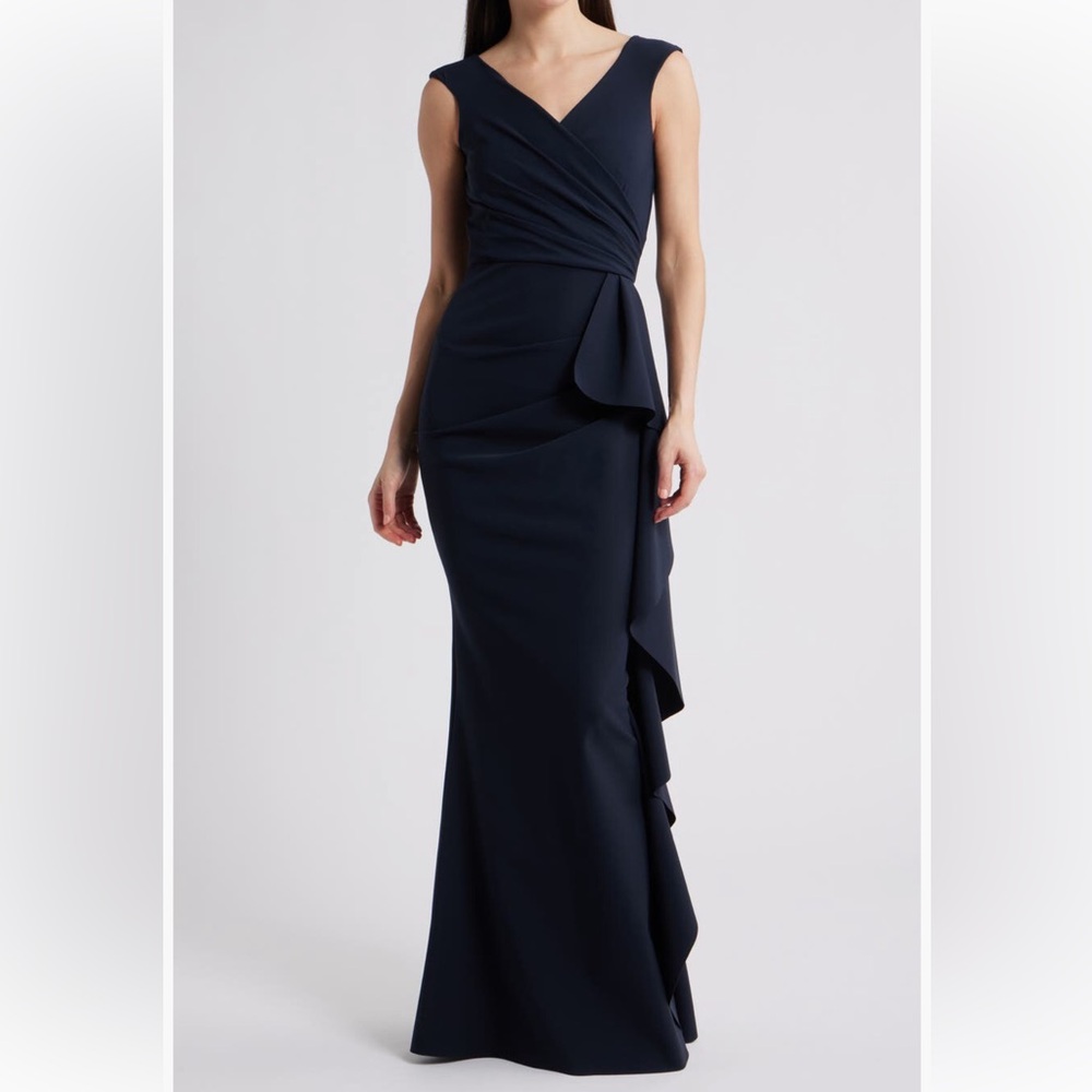 Chiara Boni La Petite Robe”sozen”cascade Ruffle Bandage Jersey Gown,IT42=US6,new